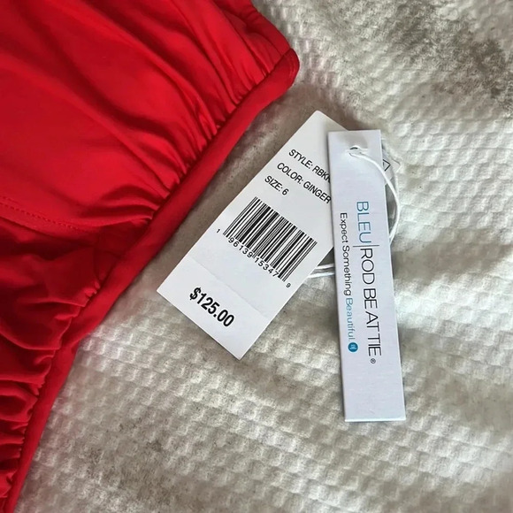 Bleu Rod Beattie All Tied Up Cozumel Bandeau One Piece Size 6 - Picture 7 of 7